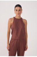 Blusa Linho Decote Nadador