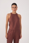 Blusa Linho Decote Nadador
