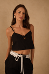 Blusa Linho Quadradinha Nó