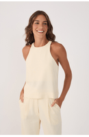 Blusa Linho Decote Nadador