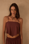 Blusa Linho Lenço Amarração