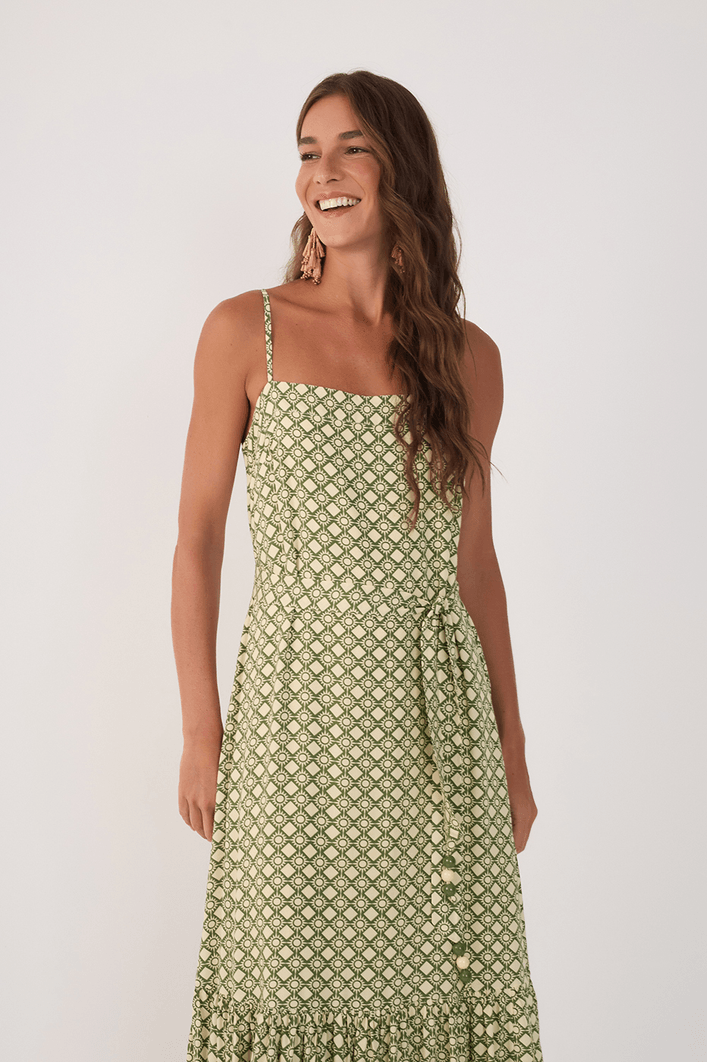 Vestido Cropped Estampa Amanhecer