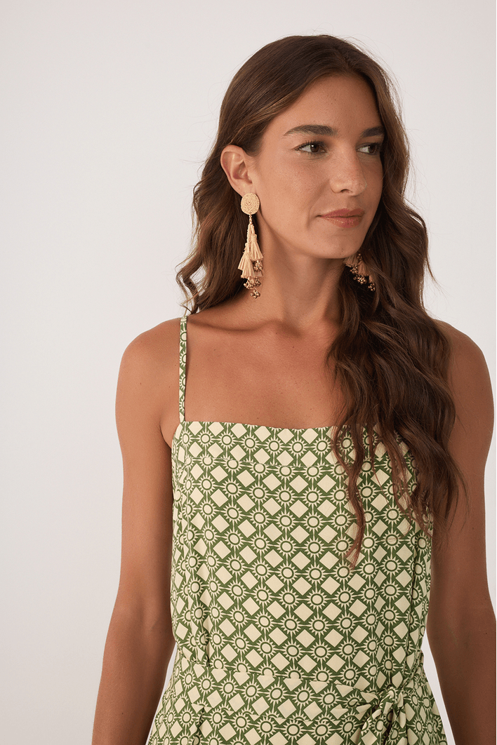 Vestido Cropped Estampa Amanhecer