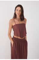 Blusa Linho Lenço Amarração