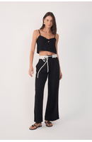 Calça Linho Cós Listrado