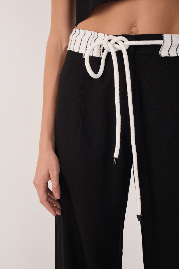 Calça Linho Cós Listrado