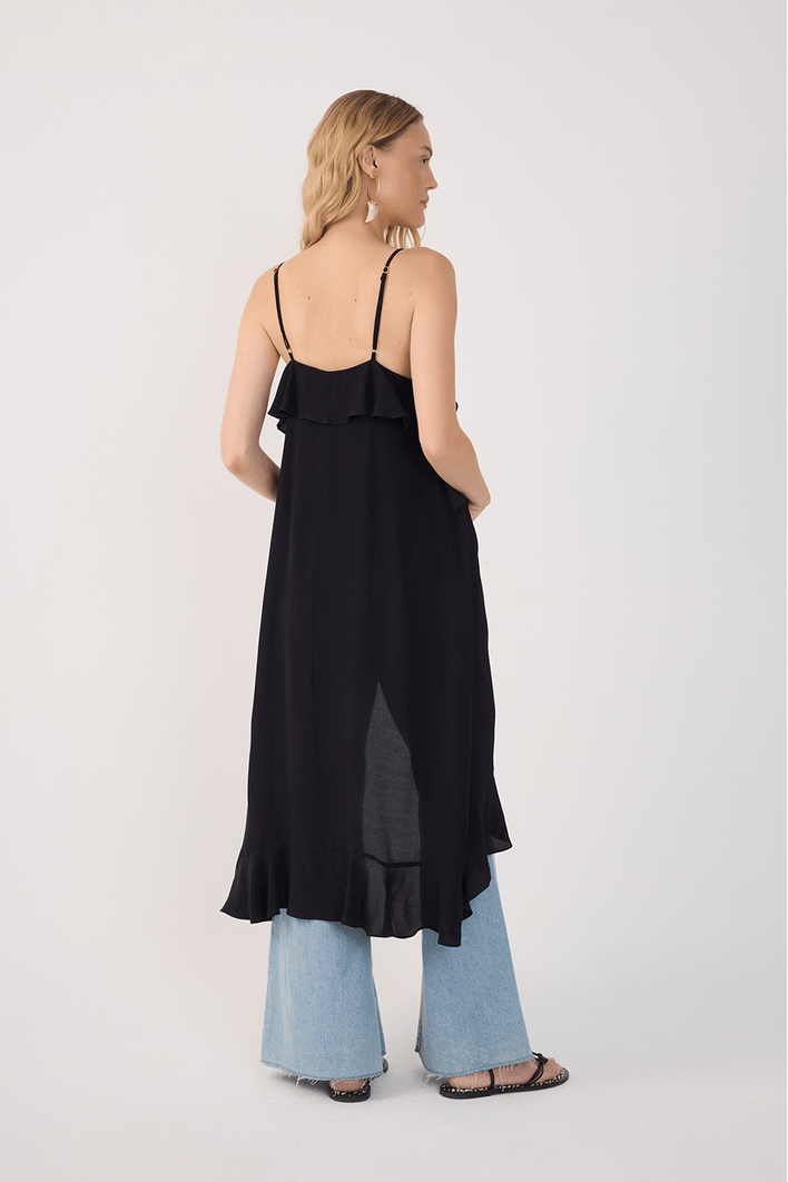 Túnica Crepe Babados