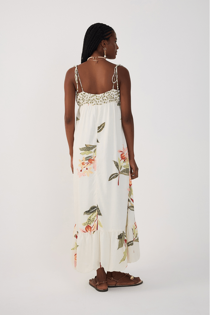 Vestido Cropped Estampa Verdejar Mix