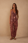 Calça Utilitária Estampa Margaridas Rosa