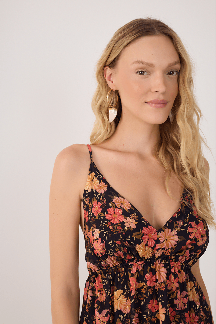 Blusa Lurex Estampa Encontro