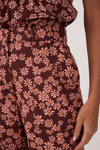 Calça Utilitária Estampa Margaridas Rosa
