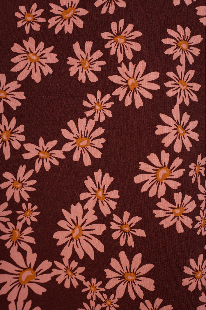 Calça Utilitária Estampa Margaridas Rosa