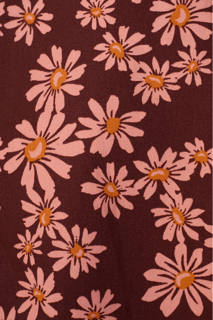 Short Estampa Margaridas Rosa