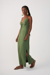 Vestido Cropped Linho Amarração