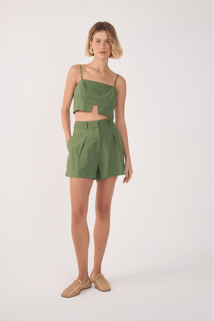 Short Linho Pala Frente