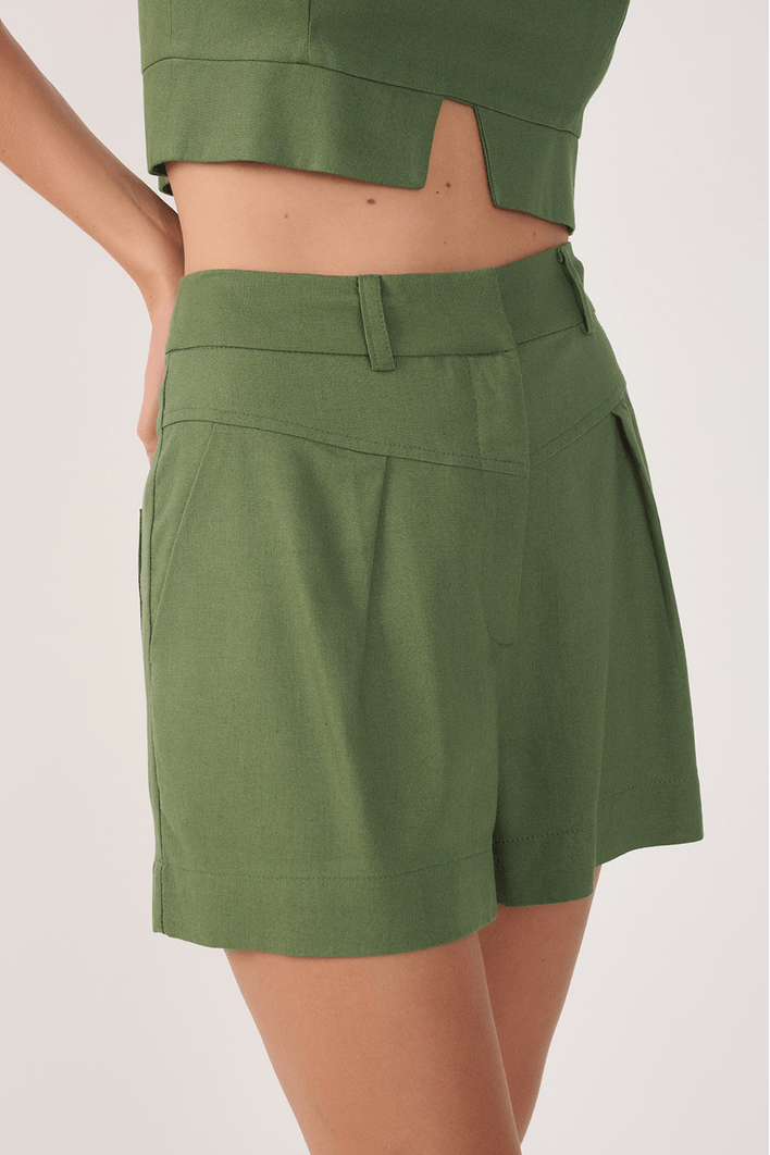 Short Linho Pala Frente