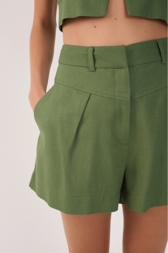 Short Linho Pala Frente