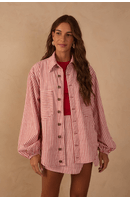 Camisa Sarja Listras