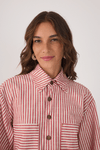 Camisa Sarja Listras