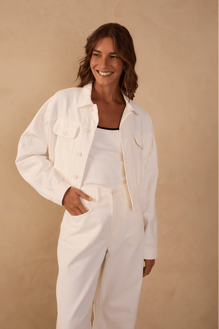 Jaqueta Sarja Bolsos