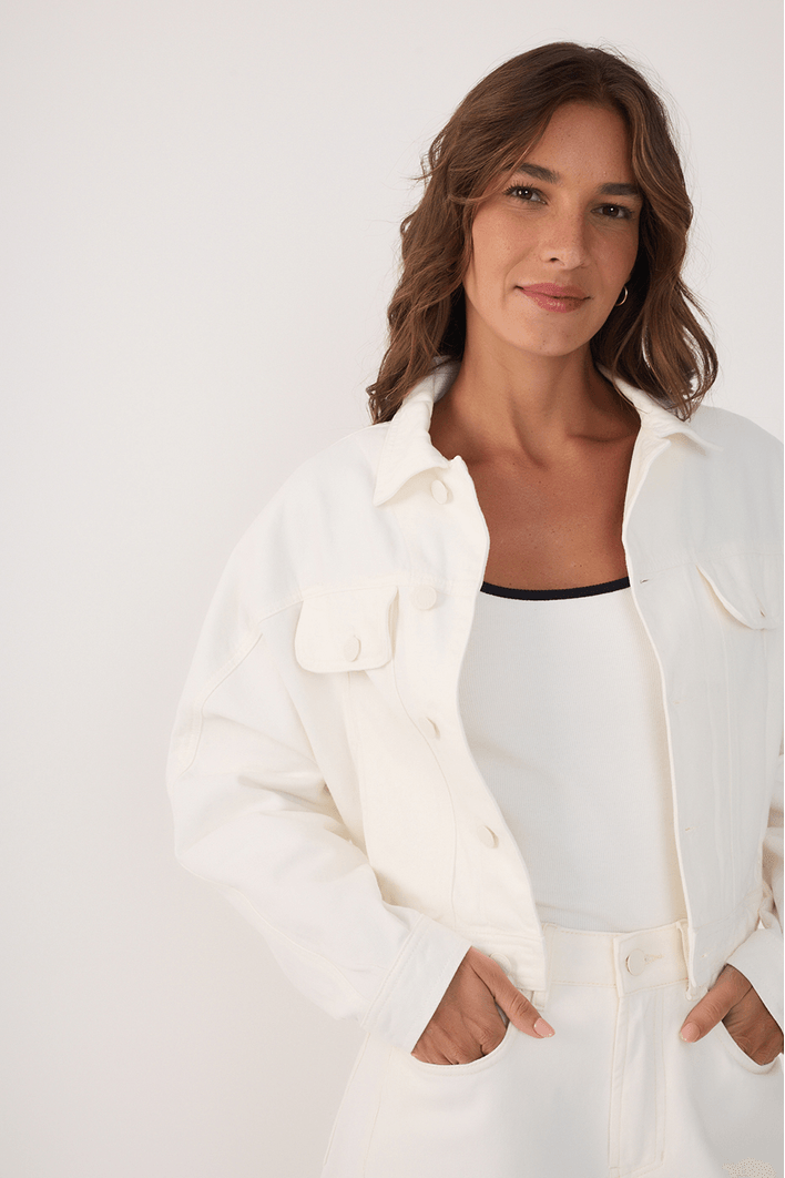 Jaqueta Sarja Bolsos