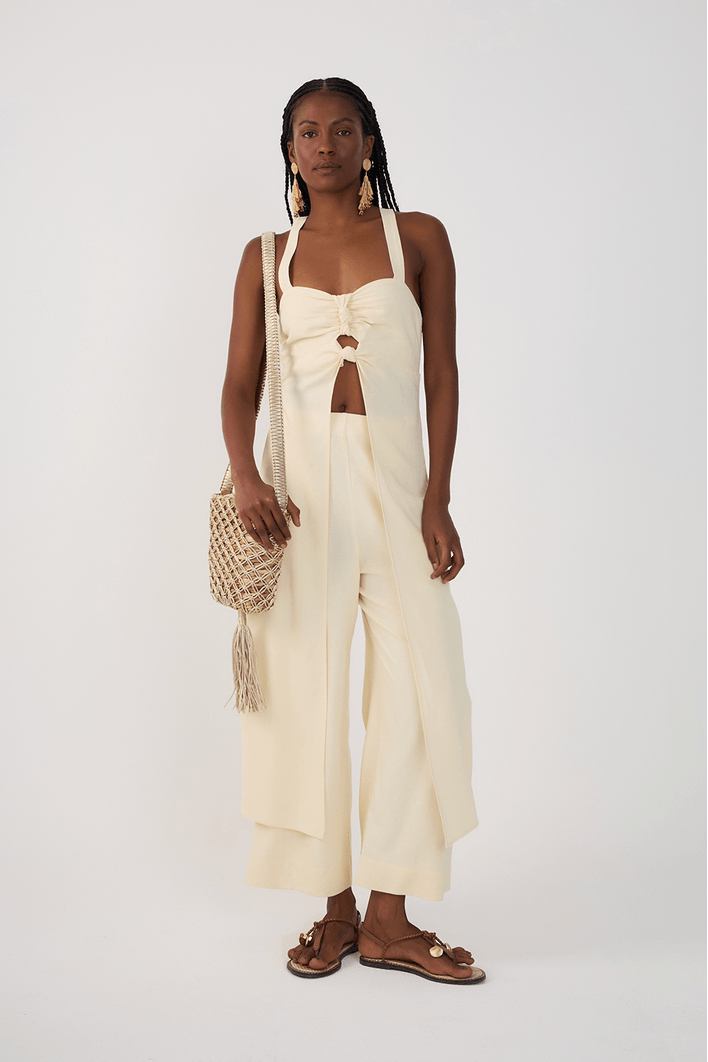 Macacão Linho Sobreposição