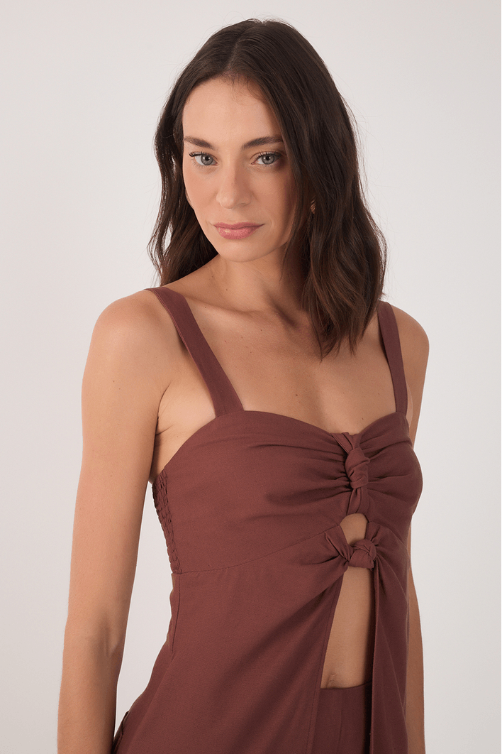 Macacão Linho Sobreposição