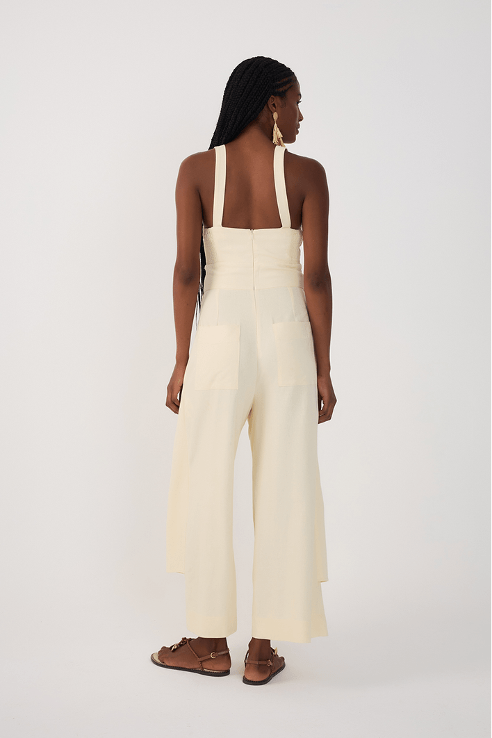 Macacão Linho Sobreposição