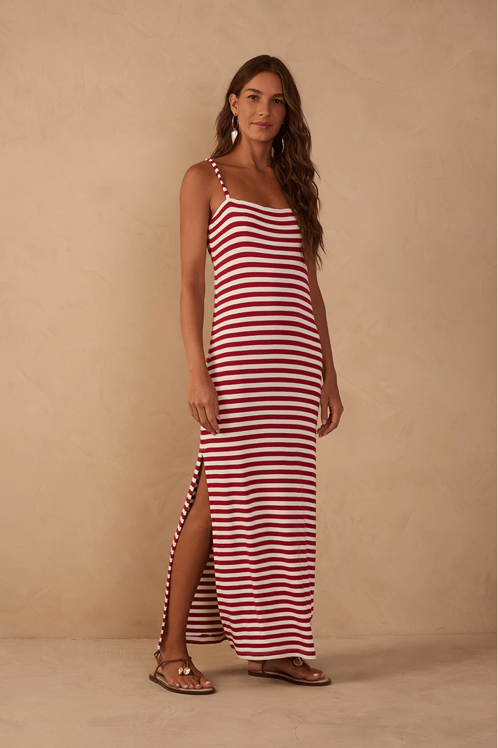 Vestido Estampa Listra Entardecer