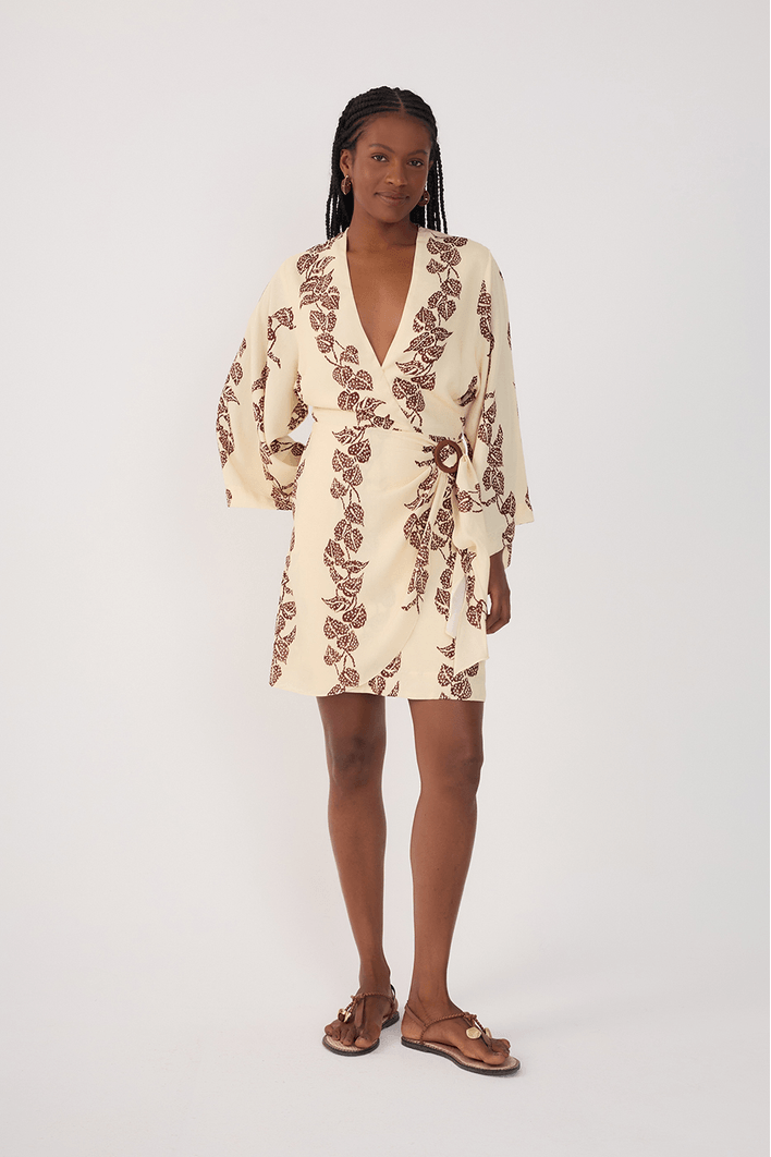 Vestido Cambraia Estampa Inspira