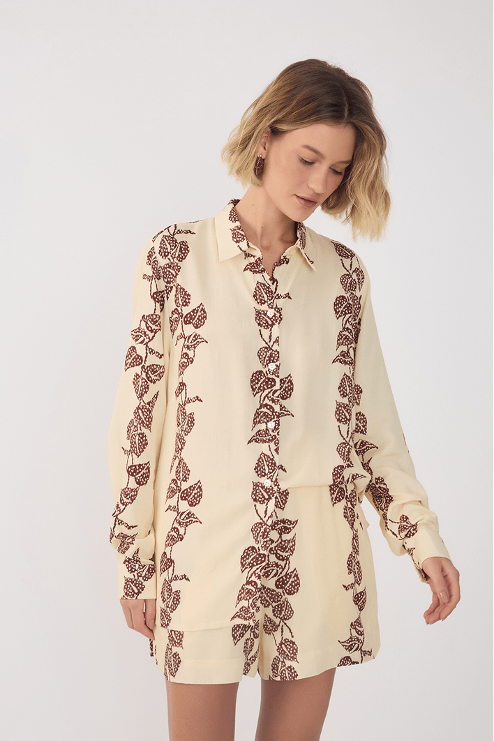 Camisa Cambraia Estampa Inspira