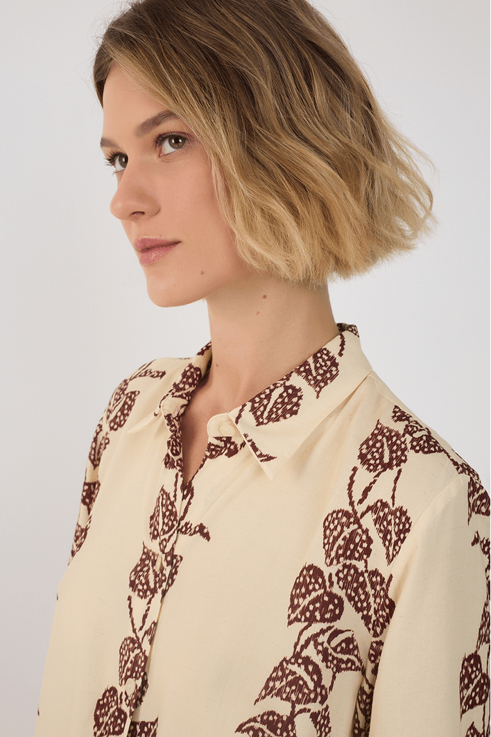 Camisa Cambraia Estampa Inspira