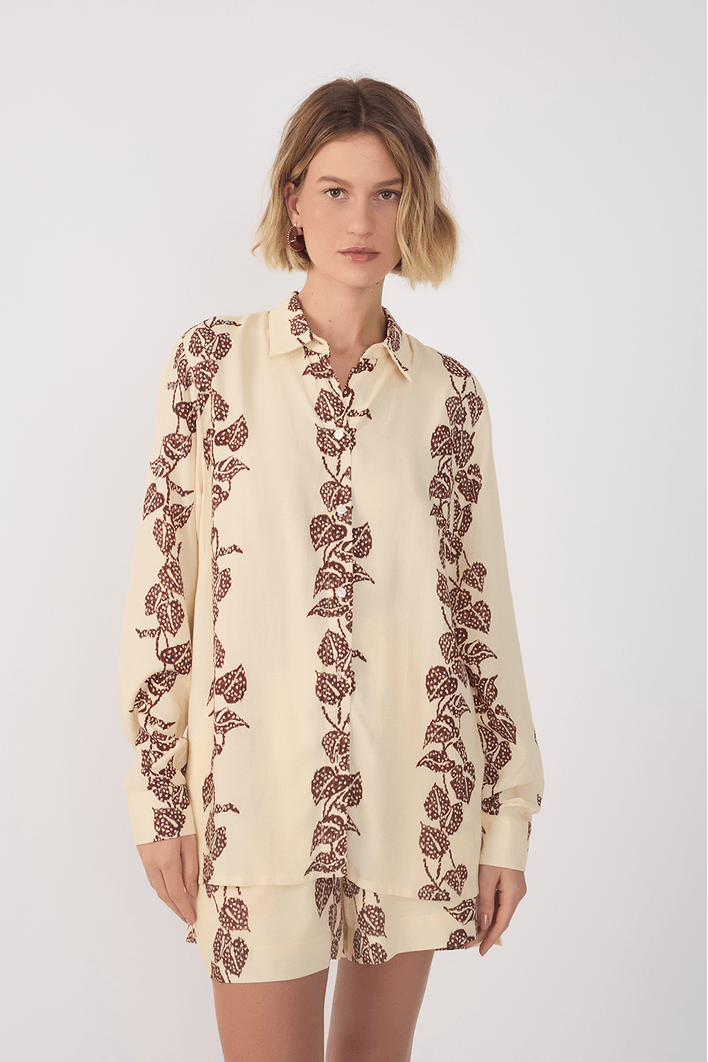 Camisa Cambraia Estampa Inspira