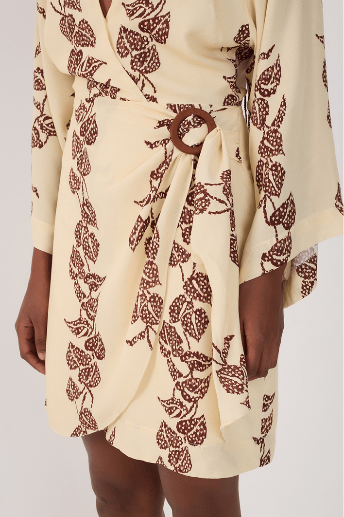 Vestido Cambraia Estampa Inspira