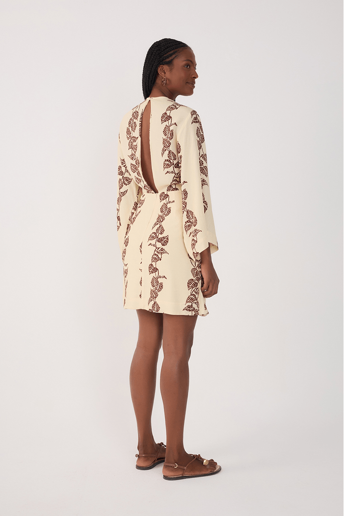 Vestido Cambraia Estampa Inspira