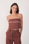 Blusa Cropped Viés