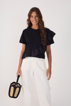 Blusa Babado Tecido
