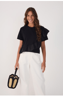 Blusa Babado Tecido