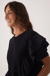 Blusa Babado Tecido