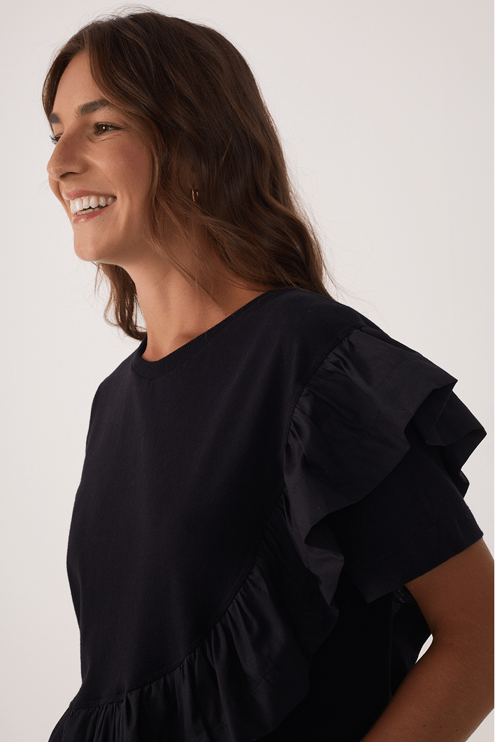 Blusa Babado Tecido