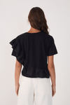 Blusa Babado Tecido