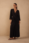 Vestido Cropped Crepe Pareo