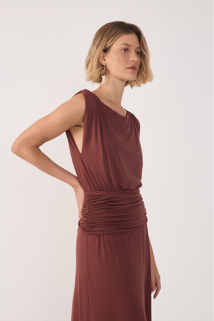 Vestido Pala Franzida