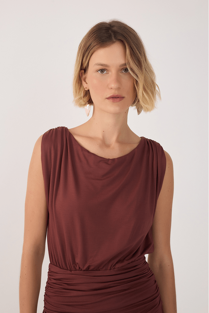 Vestido Pala Franzida