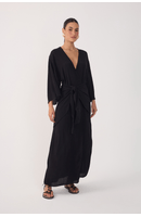 Vestido Cropped Crepe Pareo