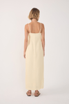 Vestido Midi Linho Estampa Tropicana