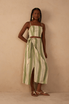 Vestido Midi Estampa Descanso Verde