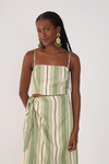 Vestido Midi Estampa Descanso Verde