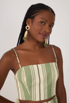 Vestido Midi Estampa Descanso Verde