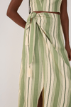 Vestido Midi Estampa Descanso Verde